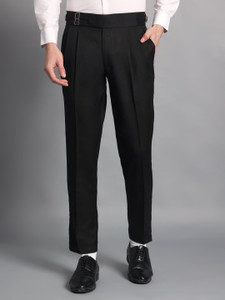 VIVA TRENDZ Regular Fit Men Black Trousers