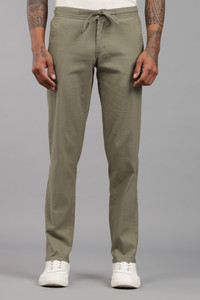 sti Relaxed Men Light Green Trousers