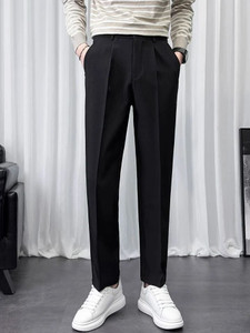 woomny Loose Fit Men Black Trousers