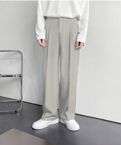 INDICLUB Loose Fit Men Cream Trousers