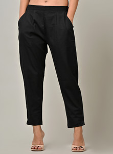 Rakshita Fashions Regular Fit Women Black Trousers