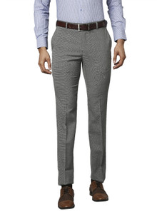 Raymond Slim Fit Men Grey Trousers