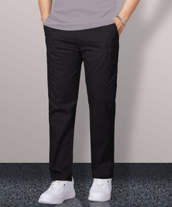 VeBNoR Regular Fit Men Black Trousers