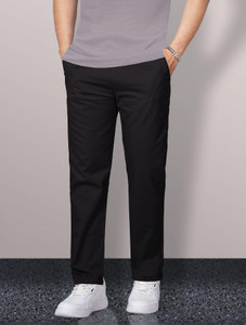 VeBNoR Regular Fit Men Black Trousers