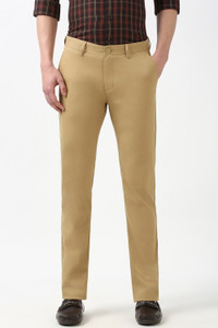 PETER ENGLAND Skinny Fit Men Khaki Trousers