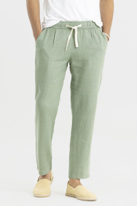 Snitch Relaxed Men Green Trousers