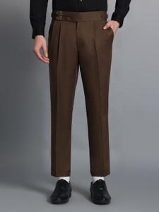 FASHIONEMPIRE Regular Fit Men Brown Trousers