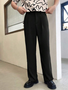 NEXT ONE Straight Fit Black Trousers - Image 6