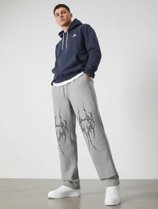 Unifringe Regular Fit Men Grey Trousers