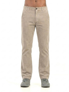 BELANO Slim Fit Men Cream Trousers
