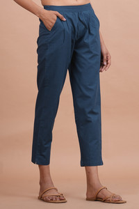 AlkaCreation Loose Fit Women Blue Trousers