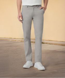 Urbano Fashion Slim Fit Men Grey Trousers