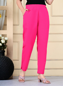 Gamyam Regular Fit Women Pink Trousers