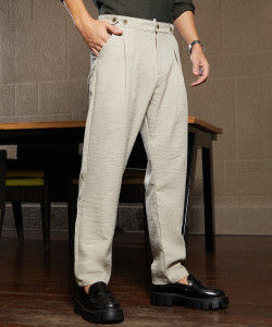 CAMPUS SUTRA Regular Fit Men Beige Trousers