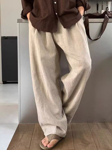 Suo Flared Men Beige Trousers - Image 5