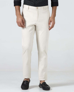 Blackberrys Slim Fit Men Beige Trousers