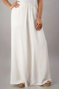 KANCHUK Flared Women White Trousers
