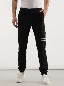LEE Regular Fit Men Black Trousers