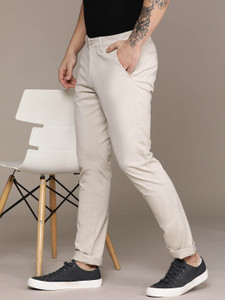 NAUTICA Slim Fit Men Beige Trousers