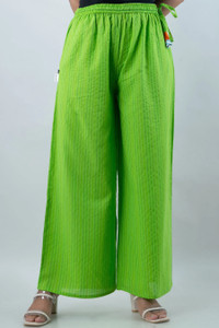 KANCHUK Regular Fit Women Green Trousers