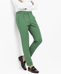 ATHRZ Slim Fit Men Green Trousers