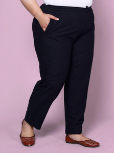 Prin Fashion House Regular Fit Women Black Trousers