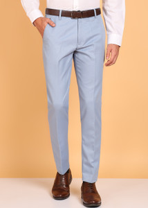 CYPHUS Slim Fit Men Blue Trousers