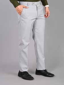 FUBAR Regular Fit Men Grey Trousers