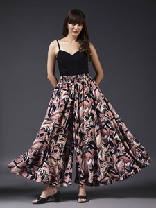 TISHTA Flared Women Multicolor Trousers