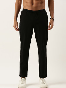 Roadster Relaxed Men Black Trousers