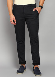 KILLER Slim Fit Men Black Trousers