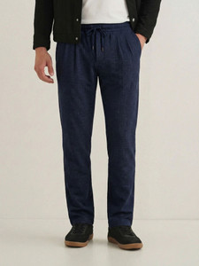 INDICLUB Relaxed Men Blue Trousers