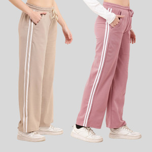 Amaira Fashion Loose Fit Women Pink Trousers