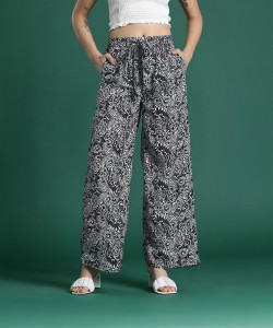 Dressberry Regular Fit Women Black Trousers