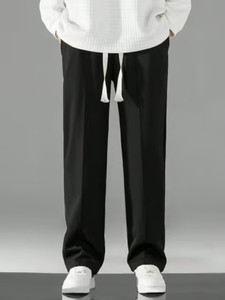 SAVAYO Loose Fit Men Black Trousers