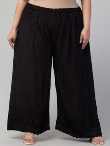MISS DESIRE Regular Fit Women Black Trousers