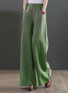KOTTY Loose Fit Women Green Trousers