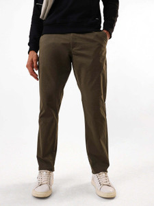 Dennis Lingo Slim Fit Men Green Trousers