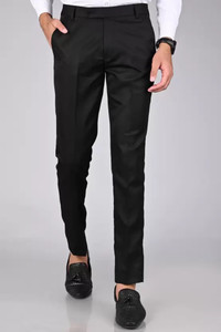 FUBAR Regular Fit Men Black Trousers