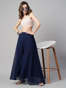 VSPCreation Regular Fit Women Blue Trousers
