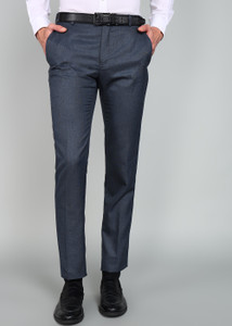 Raymond Slim Fit Men Dark Blue Trousers