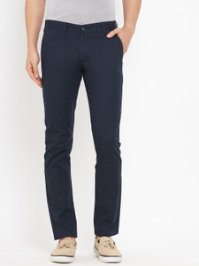 DUKE Slim Fit Men Blue Trousers