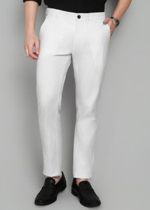 Arrow Sport Slim Fit Men White Trousers