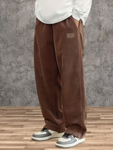 JexPuti Loose Fit Men Brown Trousers