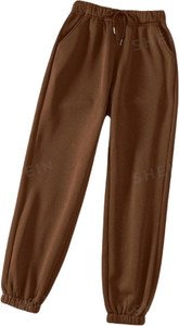 MISS LOCAL Regular Fit Women Brown Trousers