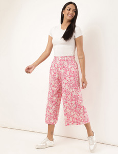 MARKS & SPENCER Relaxed Women Pink Trousers