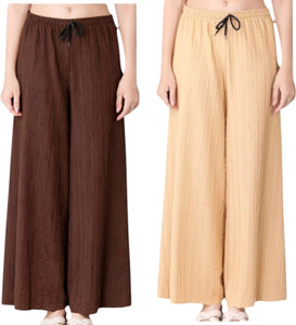 Divastri Regular Fit Women Brown, Beige Trousers