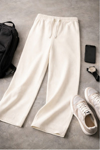 METRONAUT Relaxed Men White Trousers - Image 5
