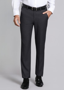 LOUIS PHILIPPE Slim Fit Men Grey Trousers