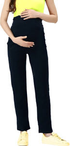 Lenam Regular Fit Women Black Trousers